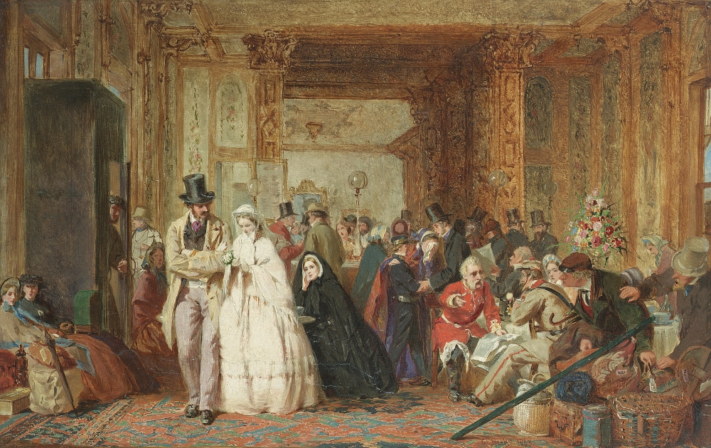 The Buffet, Swindon Station by George Elgar Hicks